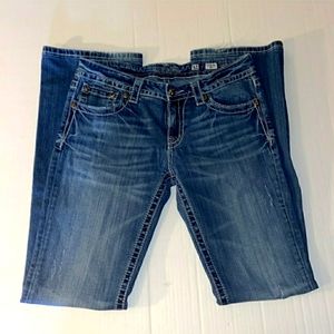 Miss Me Size 31 Women’s Embellish Boot Cut Denim Blue Jeans